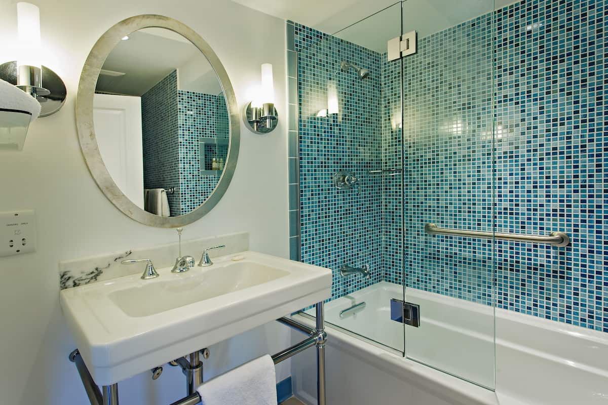 eco-friendly toiletries, hair dryer, bathrobes, towels