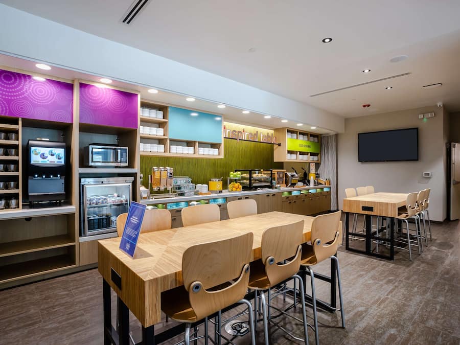 Free daily buffet breakfast