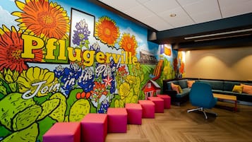 Sitteområde i lobbyen