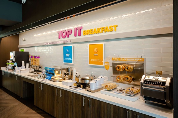 Free daily buffet breakfast