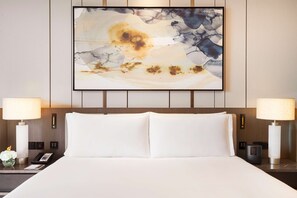 Deluxe Room, 1 King Bed, Accessible | Frette Italian sheets, premium bedding, pillowtop beds, minibar - Waldorf Astoria Kuwait (Kuwait City)