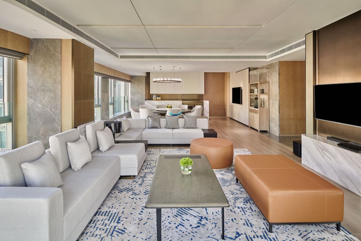 Presidential Suite, 1 King Bed | Living area | Flat-screen TV