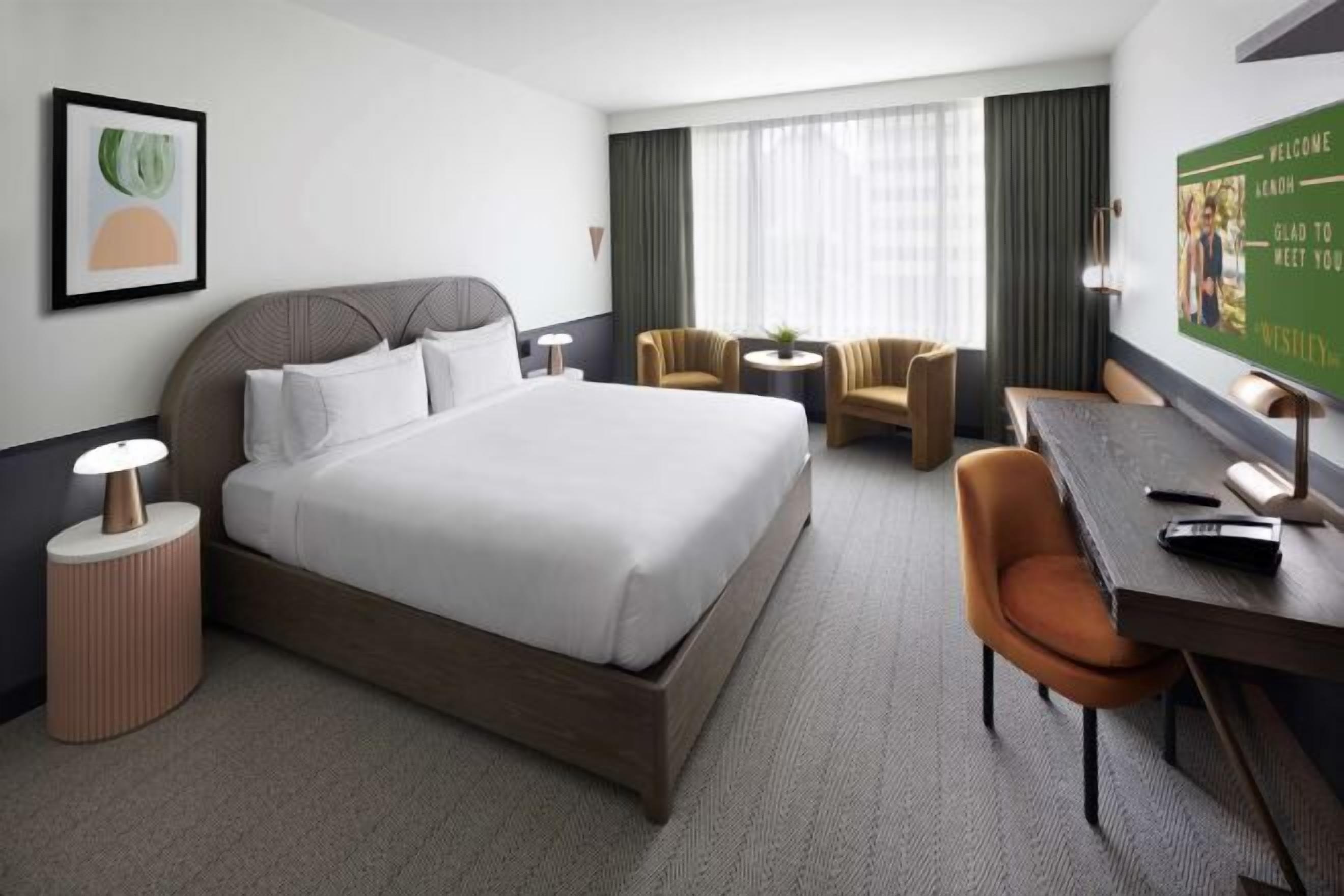 Premium bedding, pillowtop beds, in-room safe, desk