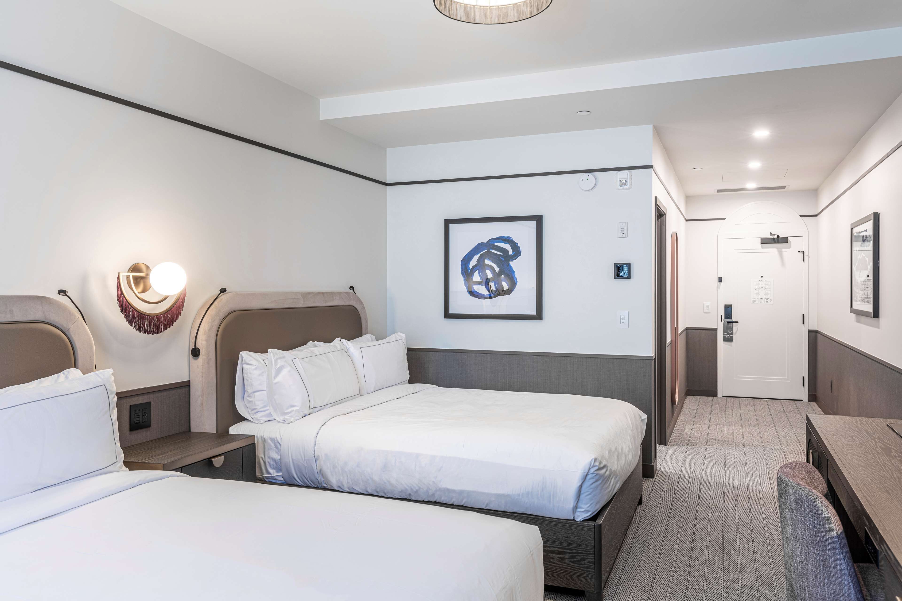 Premium bedding, pillowtop beds, in-room safe, desk