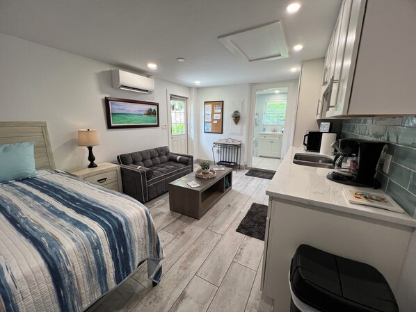 1 makuuhuone, työpöytä, ilmainen Wi-Fi, vuodevaatteet