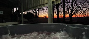 Spacious gite with large heated private swimming pool and new hot tub for 25!