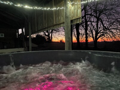 Spacious gite with large heated private swimming pool and new hot tub for 25!