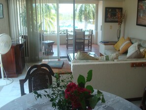 Smart TV, libros y estéreo 