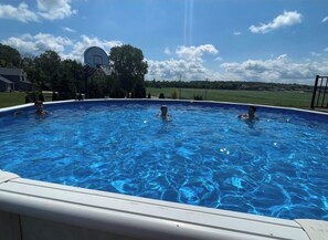 Outdoor pool - Country living with a pool, fire pit & family-friendly! (Fond du Lac)