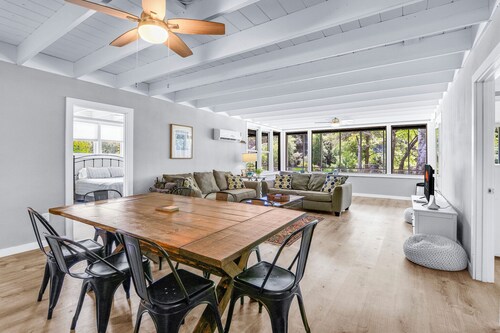 Private Waterfront Hill Country Retreat with Kayaks, Fire Pit on 5 Acres