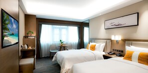 ห้องซูพีเรียทวิน | โต๊ะทำงาน, ผ้าม่านกันแสง, Wi-Fi ฟรี, ผ้าปูที่นอน