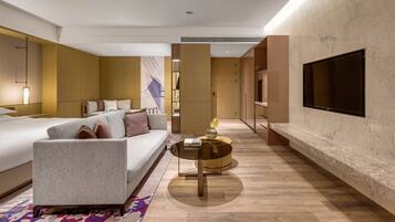 Premier Suite, 1 King Bed (View) | Down duvets, in-room safe, laptop workspace, blackout curtains