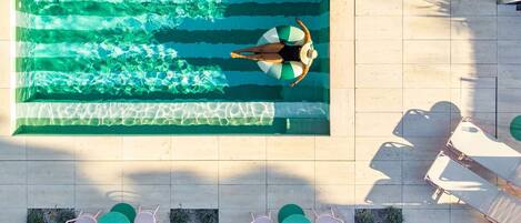 Una piscina riscaldata