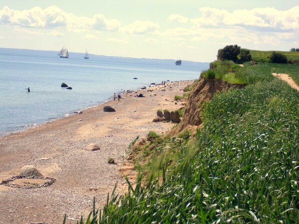 Tæt på stranden