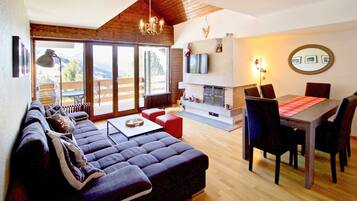 Basic-Apartment, 1 Queen-Bett und Schlafsofa | Wohnbereich