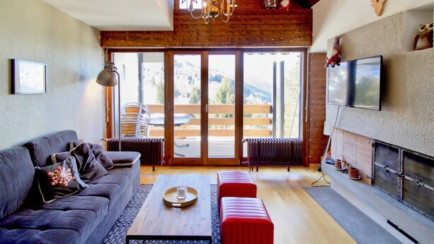 Basic-Apartment, 1 Queen-Bett und Schlafsofa | Wohnbereich