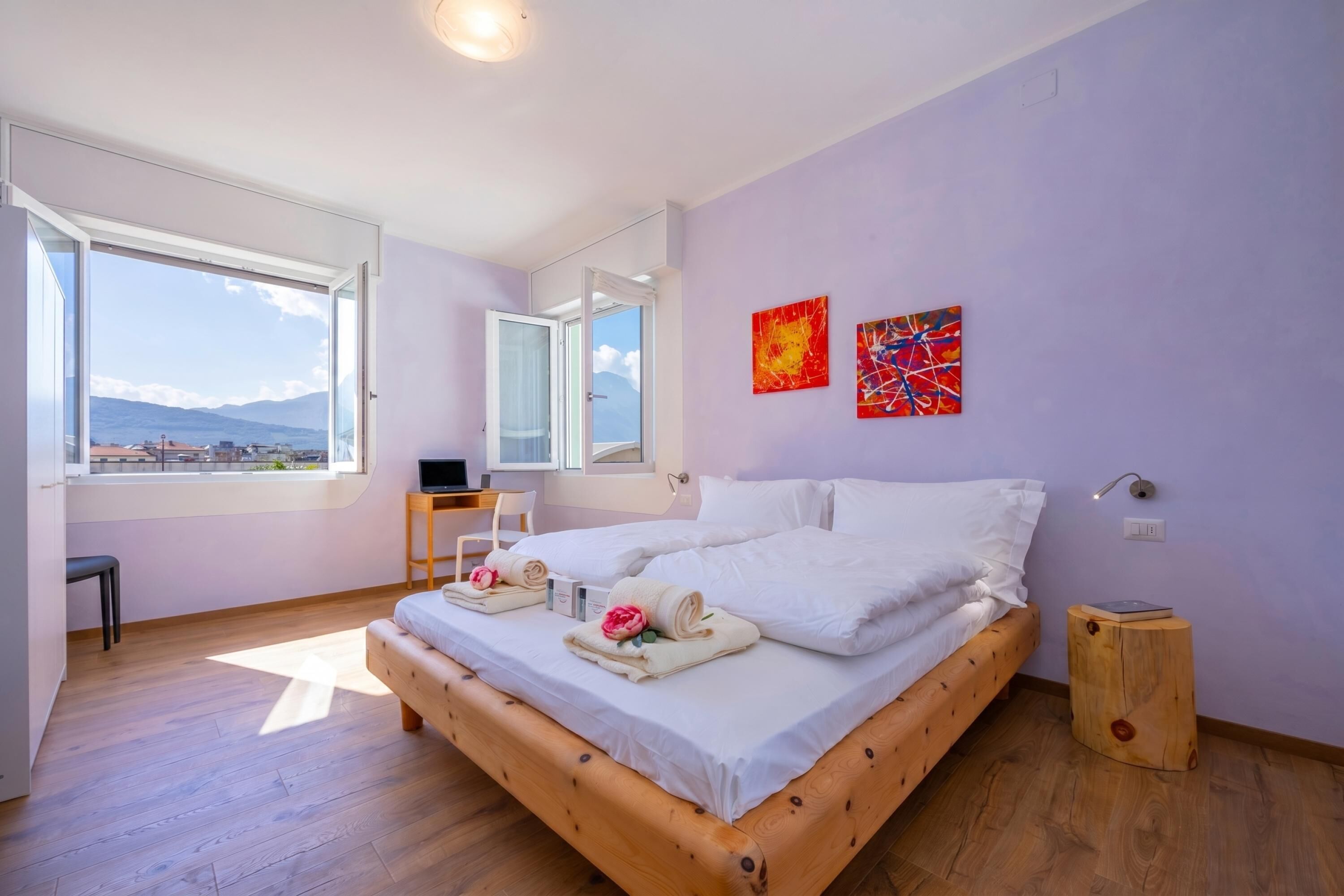 Appartement Familial, plusieurs chambres, 2 salles de bains (Appartamento Bianca Gemma) | 2 chambres, draps fournis