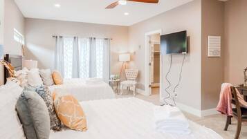 4 chambres, fer et planche à repasser, lit parapluie, Wi-Fi