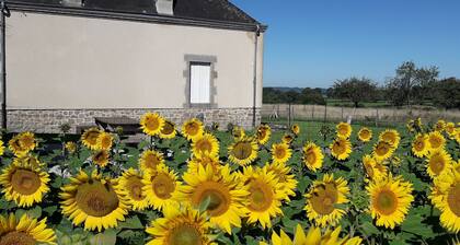 Maison paisible entre Berry et Creuse avec jardin clos, terrasse et parking privé