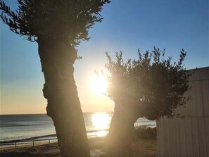 På stranden