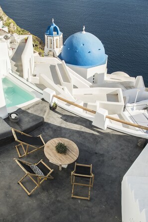 Superior-Suite, Whirlpool, Meerblick | Terrasse/Patio