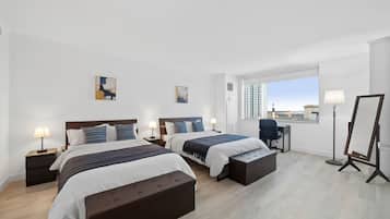 4 bedrooms, desk, iron/ironing board, WiFi