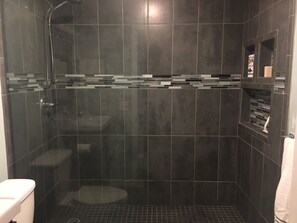 Shower, towels, soap, shampoo - Historic Section of Sebring  Townhome (Sebring)