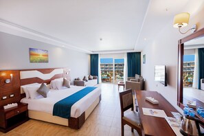 Minibar, in-room safe, bed sheets - Hawaii Paradise Aqua Park Resort - Families and Couples Only (Hurghada)