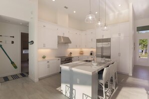 Casa, varias camas (Beachy home with pool and steps to be) | Cocina privada