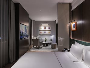 Room, 1 King Bed with Sofa bed (Privilege) | Minibar, in-room safe, free WiFi, bed sheets - Novotel Xian Xixian (Xi'an)