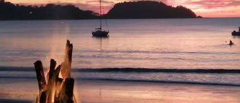 Sun loungers, beach towels