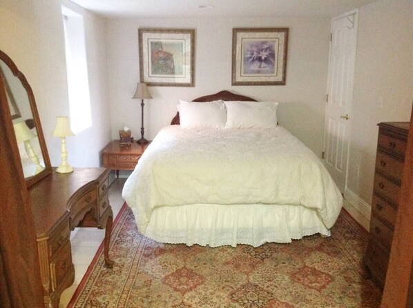 Desk, iron/ironing board, travel cot, free WiFi