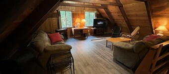 4 bdrm 2 bath - sleeps 10 living & family room space for everyone! Dogs okay.