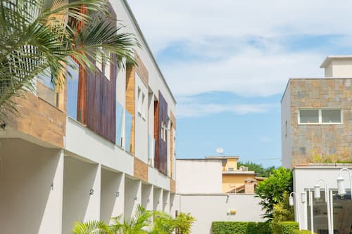 Fassade der Unterkunft