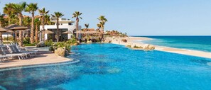 Outdoor pool, an infinity pool - Villa La Valencia 1-Bed, 2 Bath 1237 sq. ft. Villa - Mar 11-18, 2023 (San Jose del Cabo,)