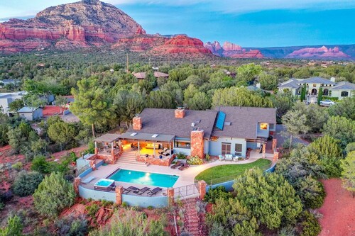 Peaceful Luxury West Sedona Heated Pool & Hot Tub