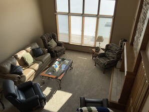 Living Room Picture Window - Cozy Lake Home in Hawaiian Village (Papillion)