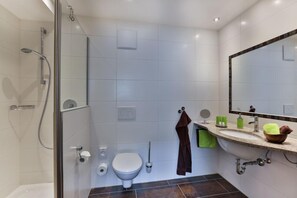 Shower, hair dryer