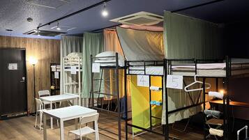 Blackout curtains, iron/ironing board, free WiFi, bed sheets