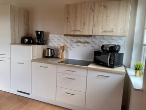 Fridge, microwave, oven, dishwasher - Apartment Louisa - Apartment Louisa on the ground floor with balcony/ 4 adults +1 child up to 5 years (Waldeck)
