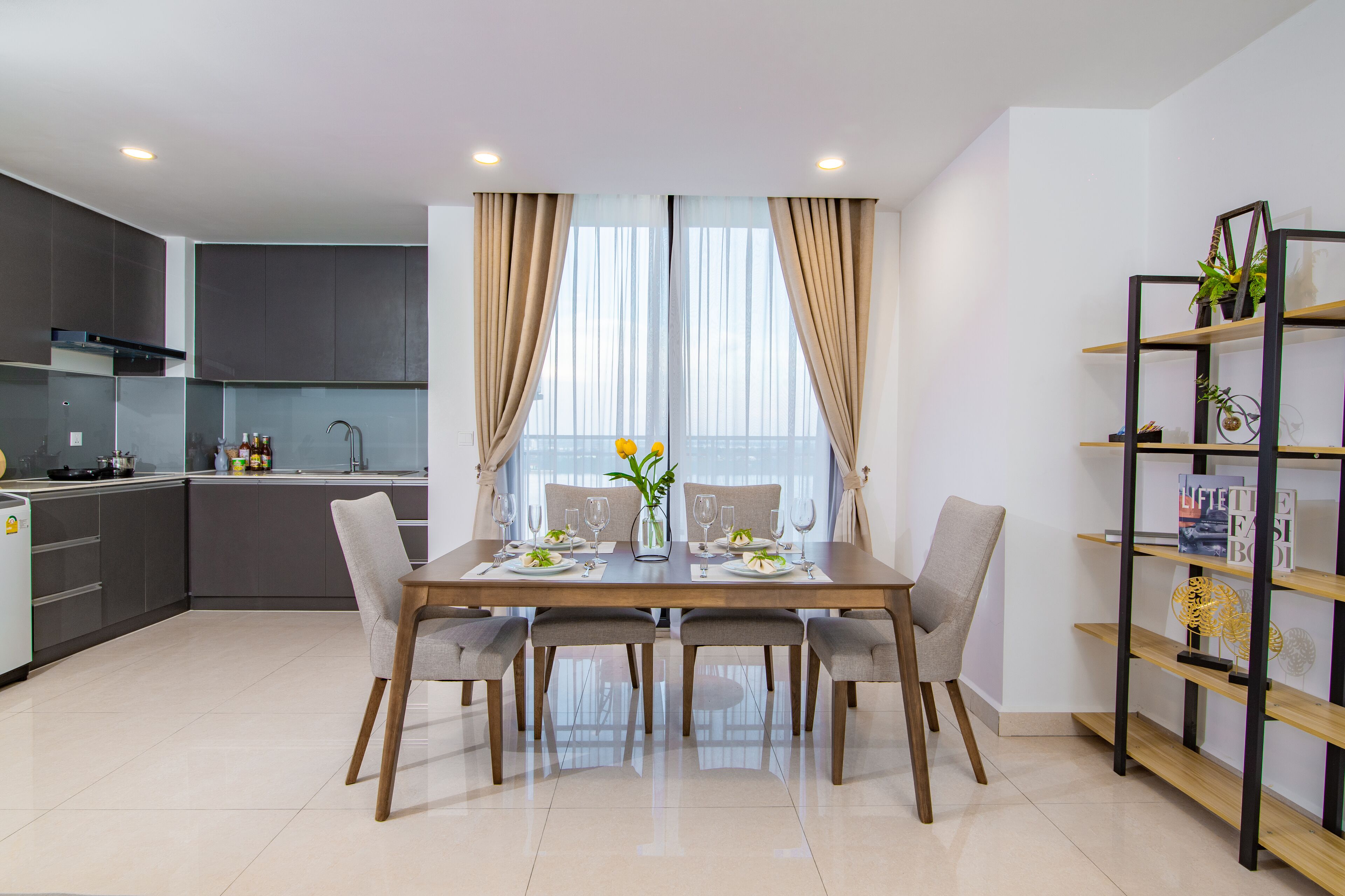 Deluxe-Apartment, 1 Schlafzimmer | Eigene Küche | Kühlschrank, Wasserkocher