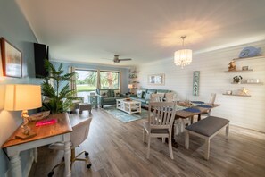 Televisión y reproductor de DVD 