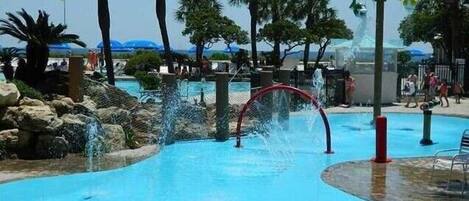 Una piscina riscaldata