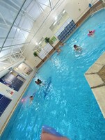 Indoor pool, lifeguards on site