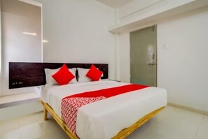 Deluxe tweepersoonskamer | Lakens van Egyptisch katoen, luxe beddengoed, Select Comfort-bedden