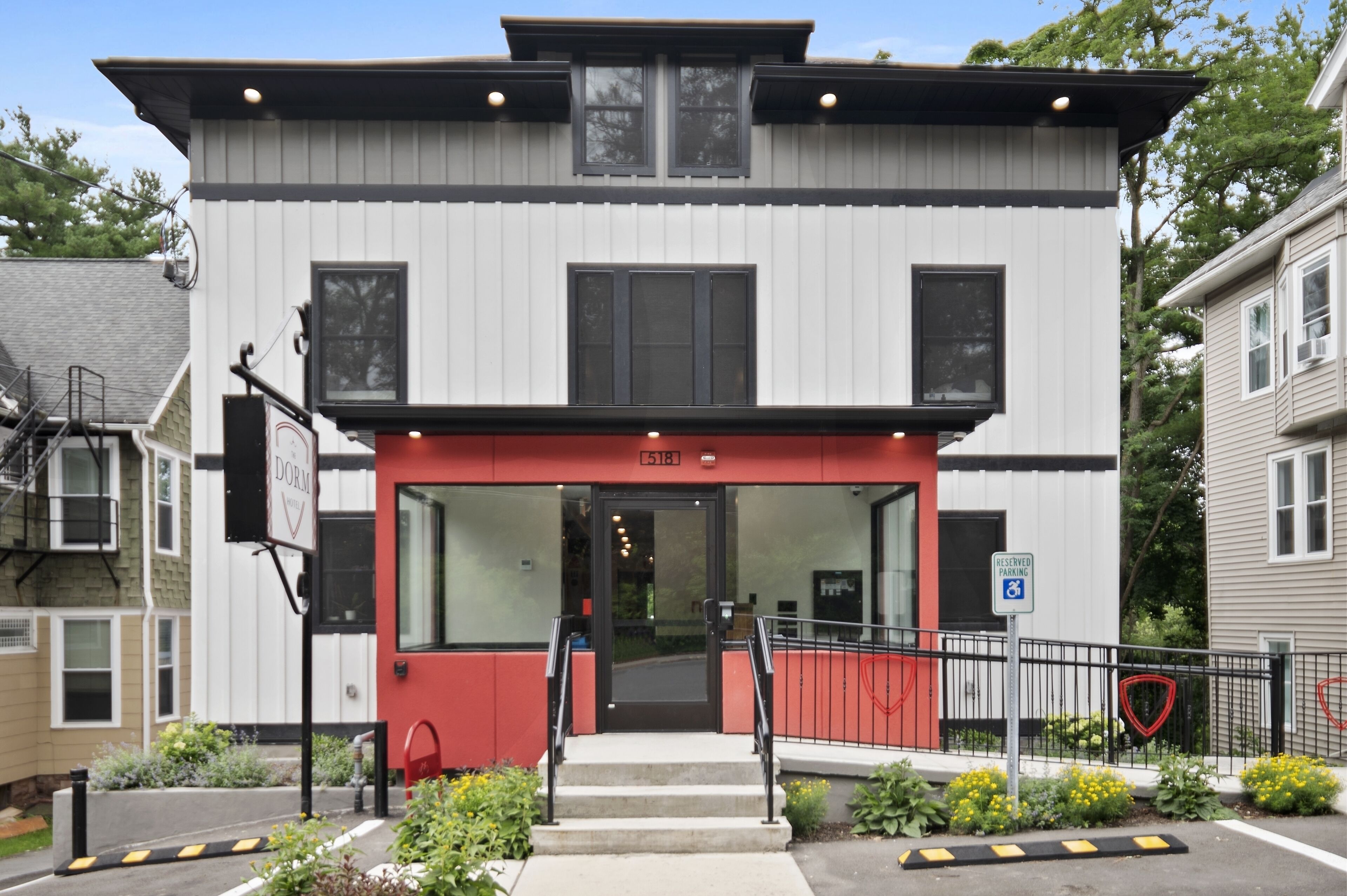 Façade de l’hébergement