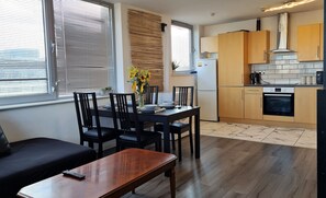 City Apartment | Living area | 32-inch flat-screen TV with digital channels, TV - 2 bedroom Central Flat with Parking (Liverpool)