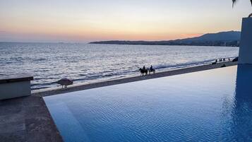 A heated pool