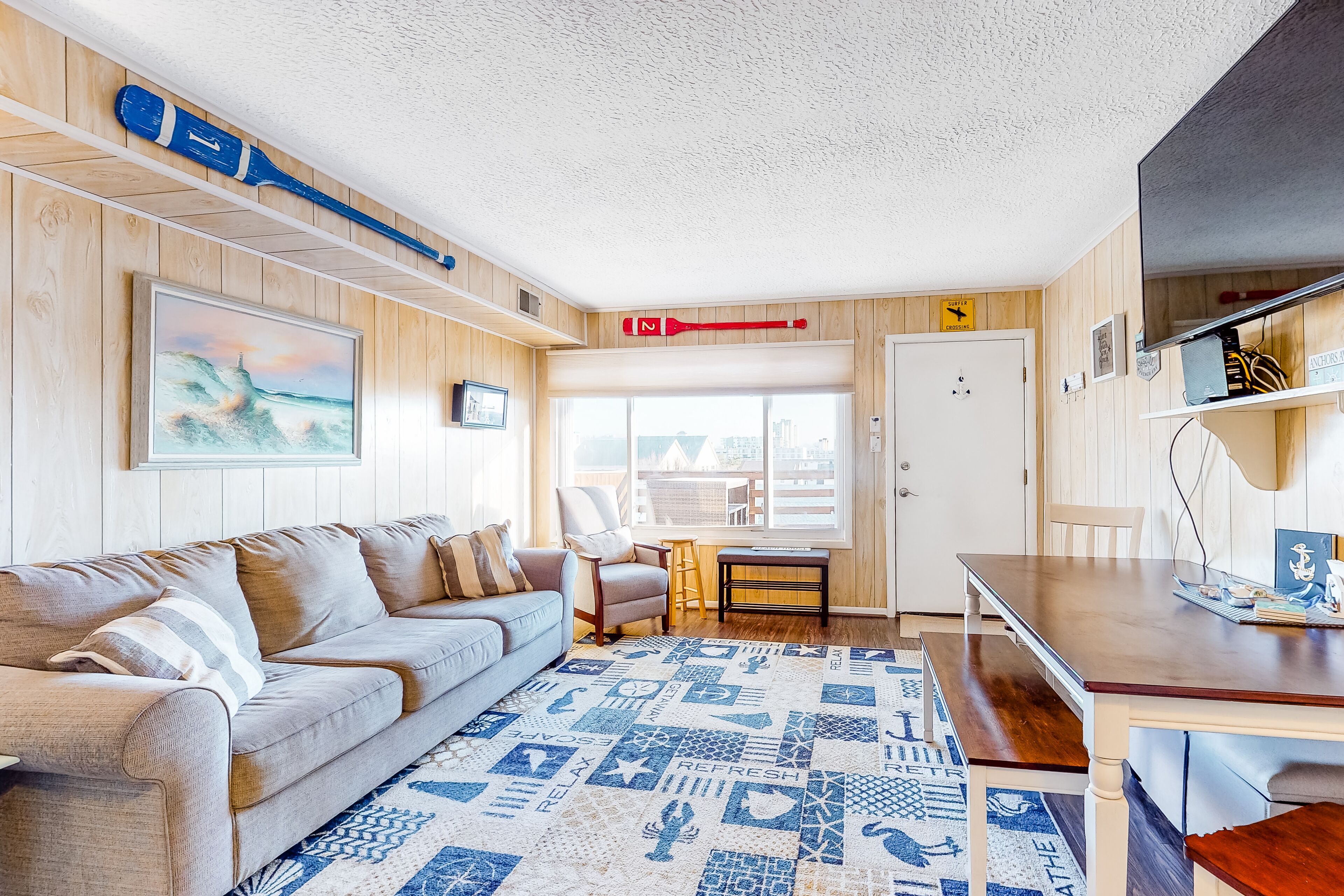 Delightful Beach Condo Near the Boardwalk W/ Private Balcony & Ocean Views