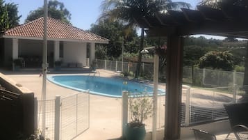 A heated pool